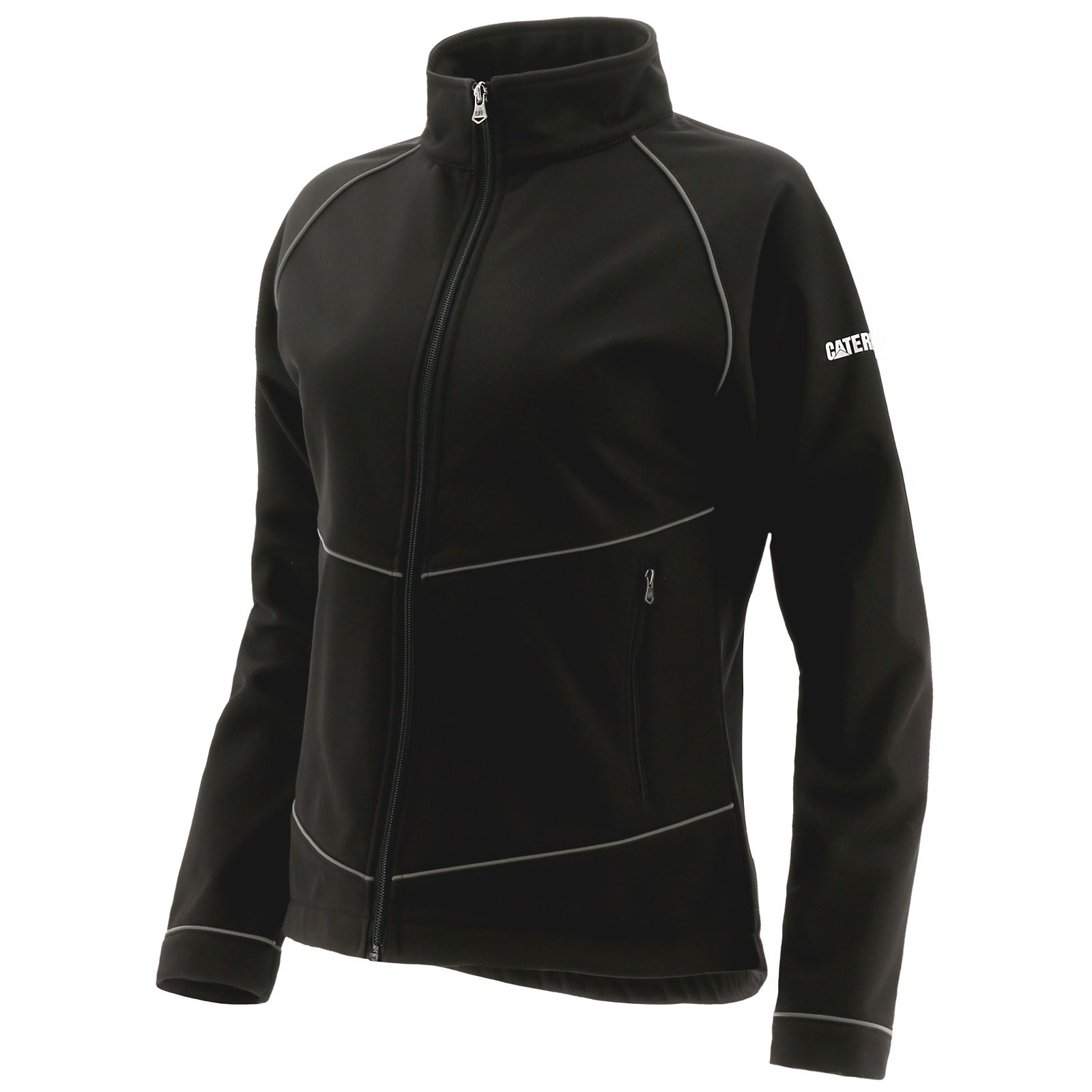 Caterpillar Triton Soft Shell Philippines - Womens Jackets - Black 71632JELA